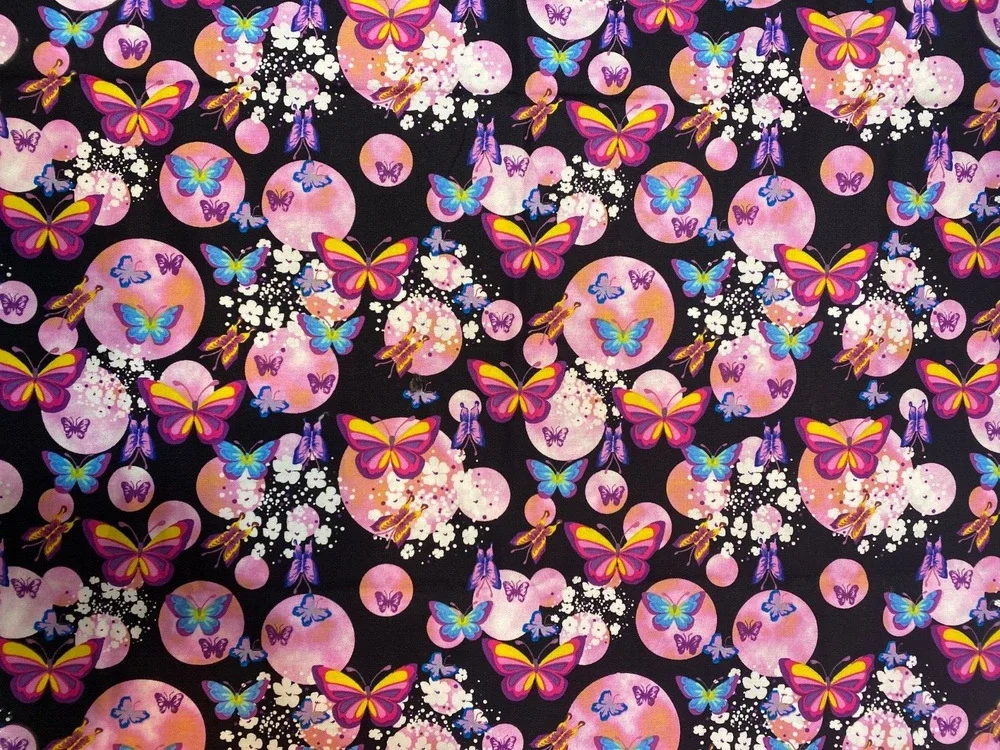 metamorphosis by Jeffery Marc Print Concepts BUTTERLIES Cotton 74x44